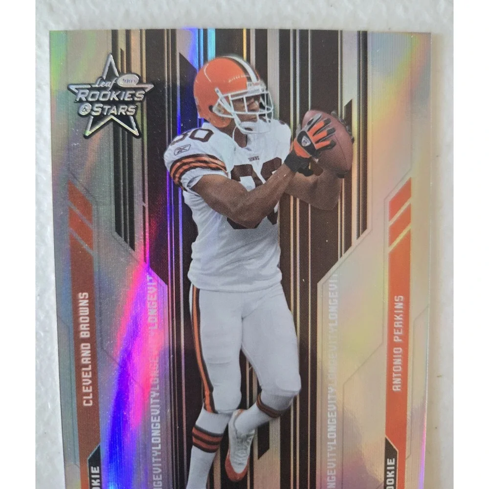 Antonio Perkins 2005 Leaf Rookies Stars‎ Rookie Longevity /25 Browns Oklahoma